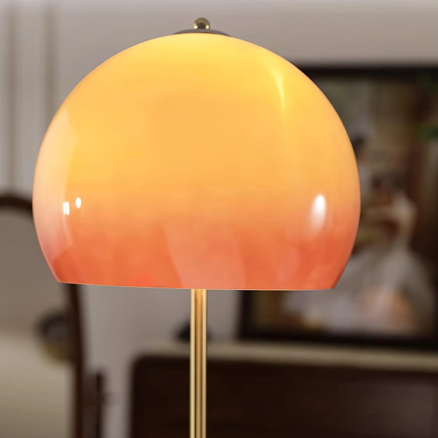 Mushroom Wood Floor Lamp