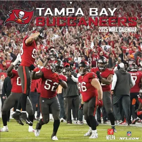 NFL Tampa Bay Buccaneers Wall 2025 Calendar - Online Exclusive