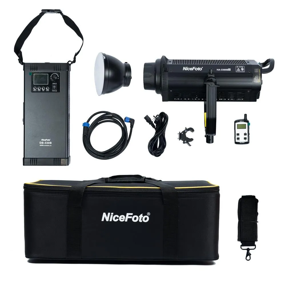 Nicefoto HA-3300B II 330W 5500K Daylight COB LED Video Studio Light (Bowens Mount)