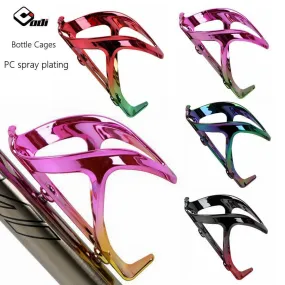 ODI bicycle bottle cage electroplating rainbow fiberglass nylon MTB bike water cup holder water bottle bracket riding equipment