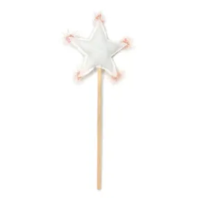 oh baby! Oyster Linen Star Wand - Blush/Gold Trim