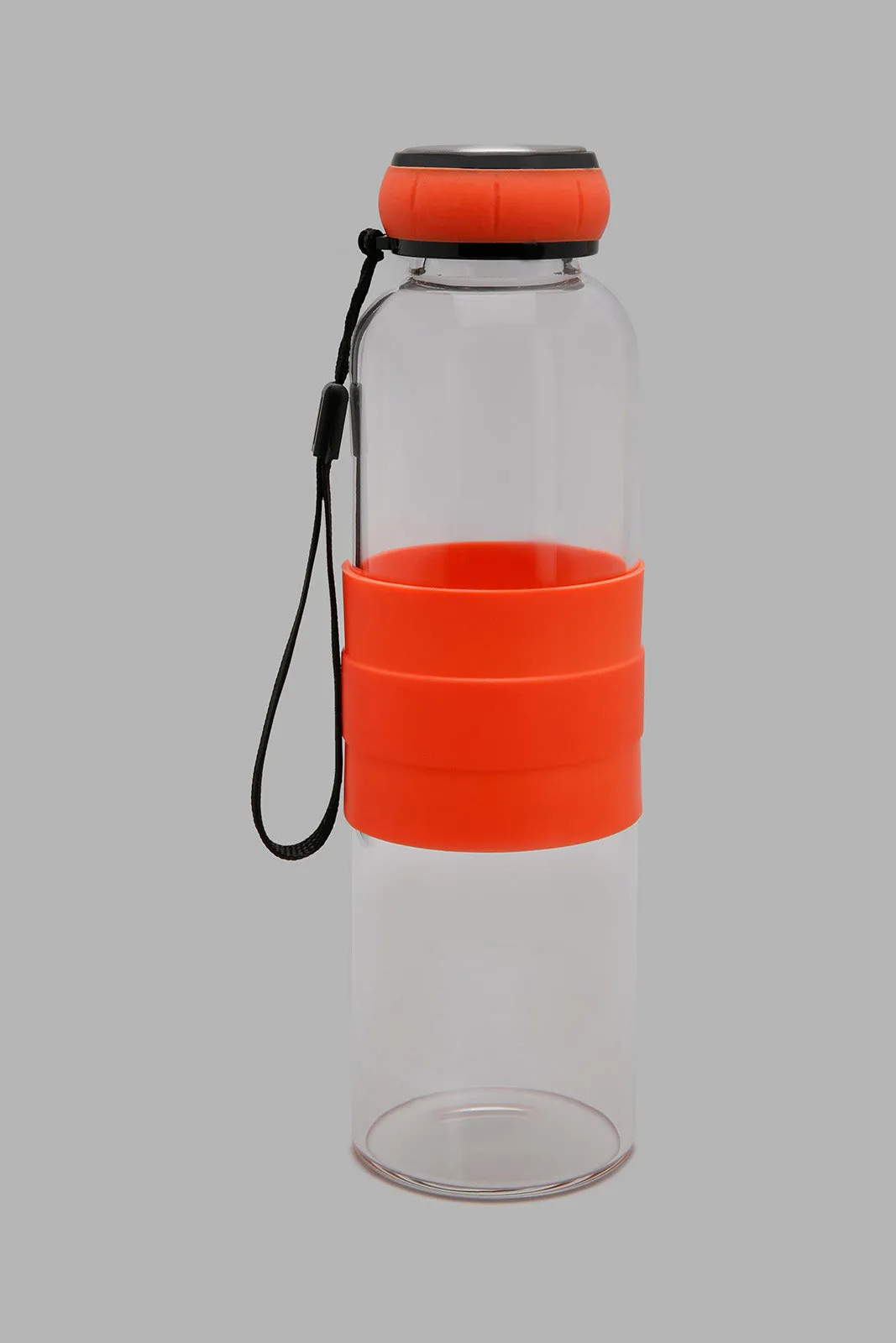 Orange Borosilicate Glass Bottle