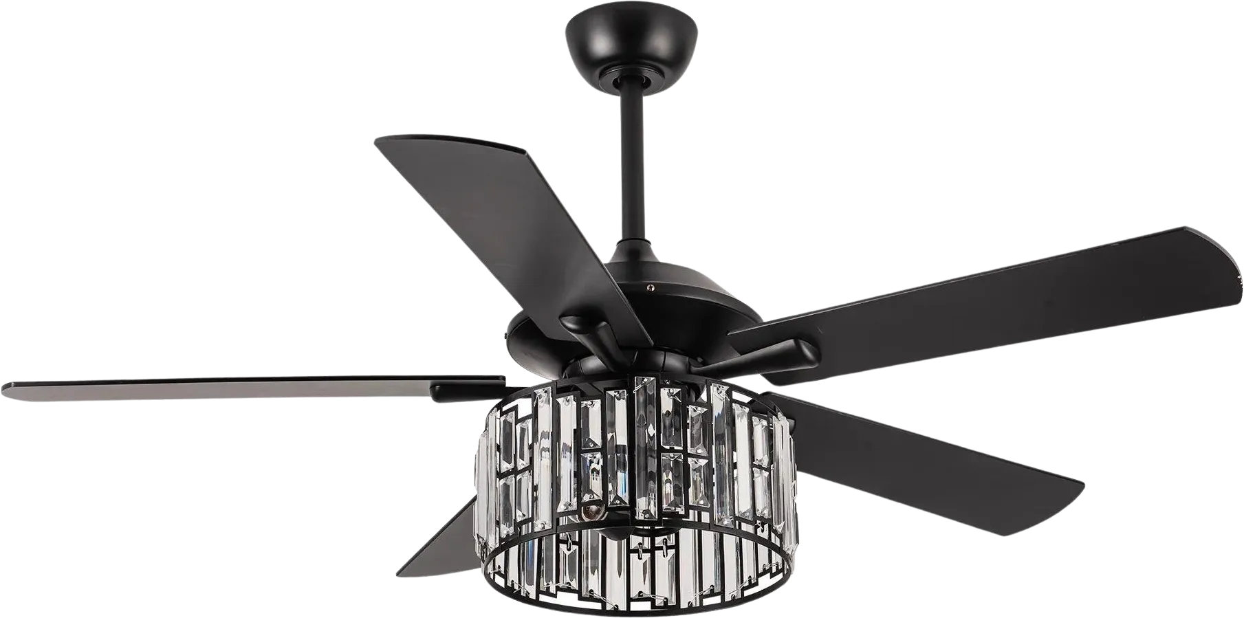 Parrot Uncle 52" Dicken Crystal Ceiling Fan with Lighting and Remote Control New