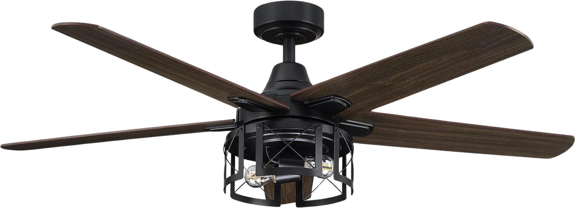 Parrot Uncle 52" Kolkata Industrial Ceiling Fan with Lighting and Remote Control New