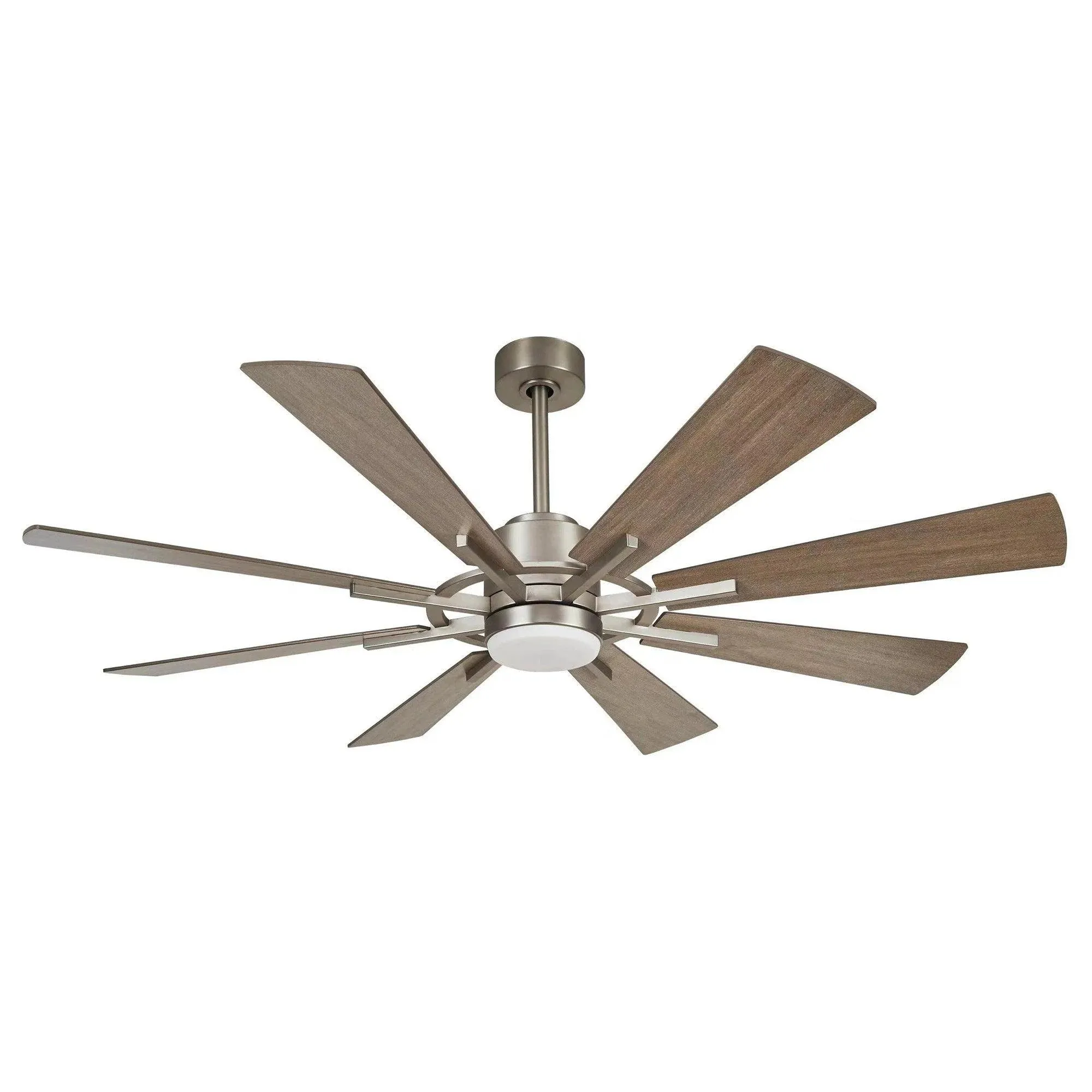 Parrot Uncle 60" Oretha Ceiling Fan Windmill Farmhouse Style with Lighting and Remote Control New