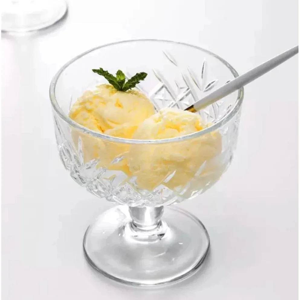 Pasabahce Timeless Glass Glass Ice Cream Dessert Bowl Cup 280ml 2pc 23907