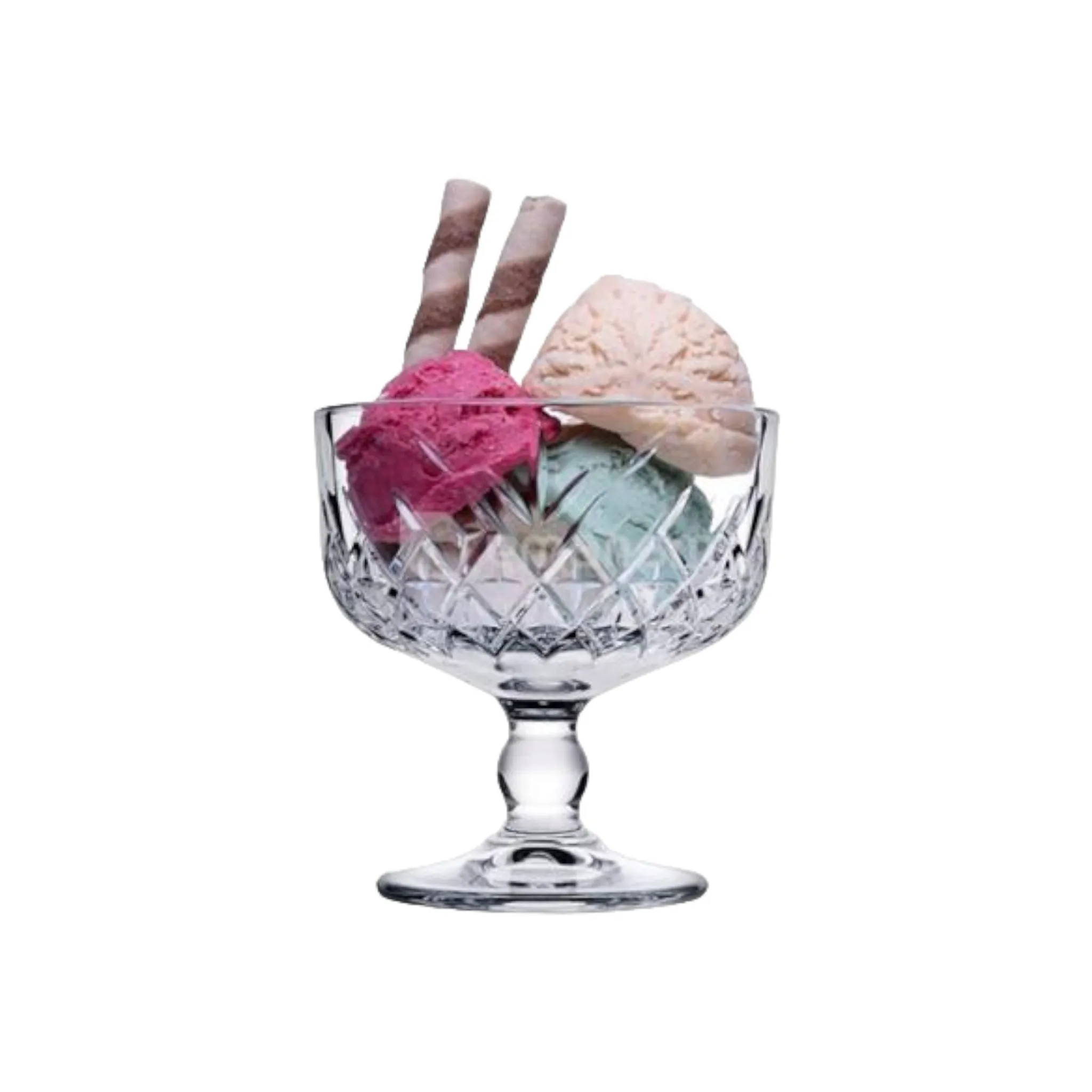 Pasabahce Timeless Glass Glass Ice Cream Dessert Bowl Cup 280ml 2pc 23907