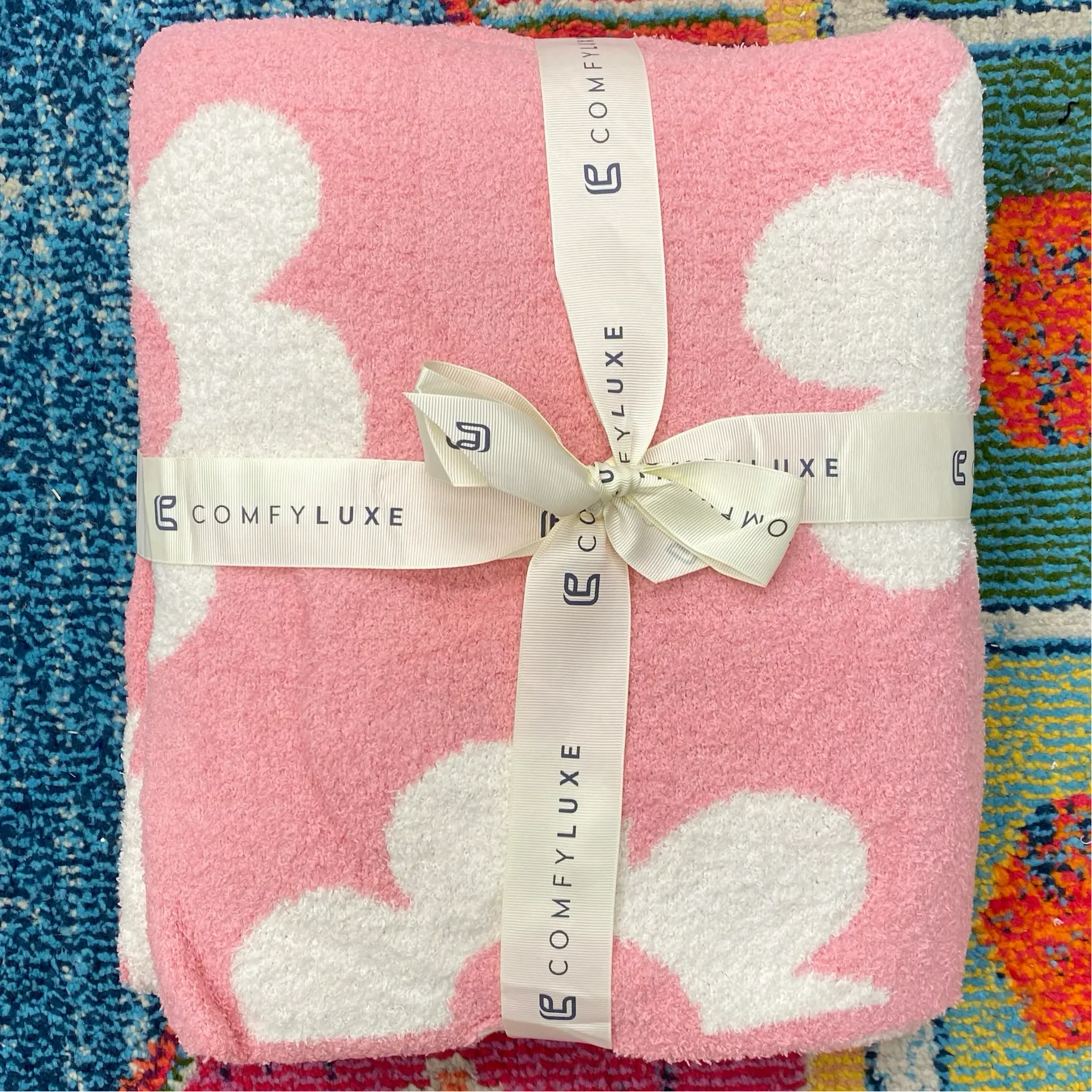 Pink Daisy Comfy Lux Blanket