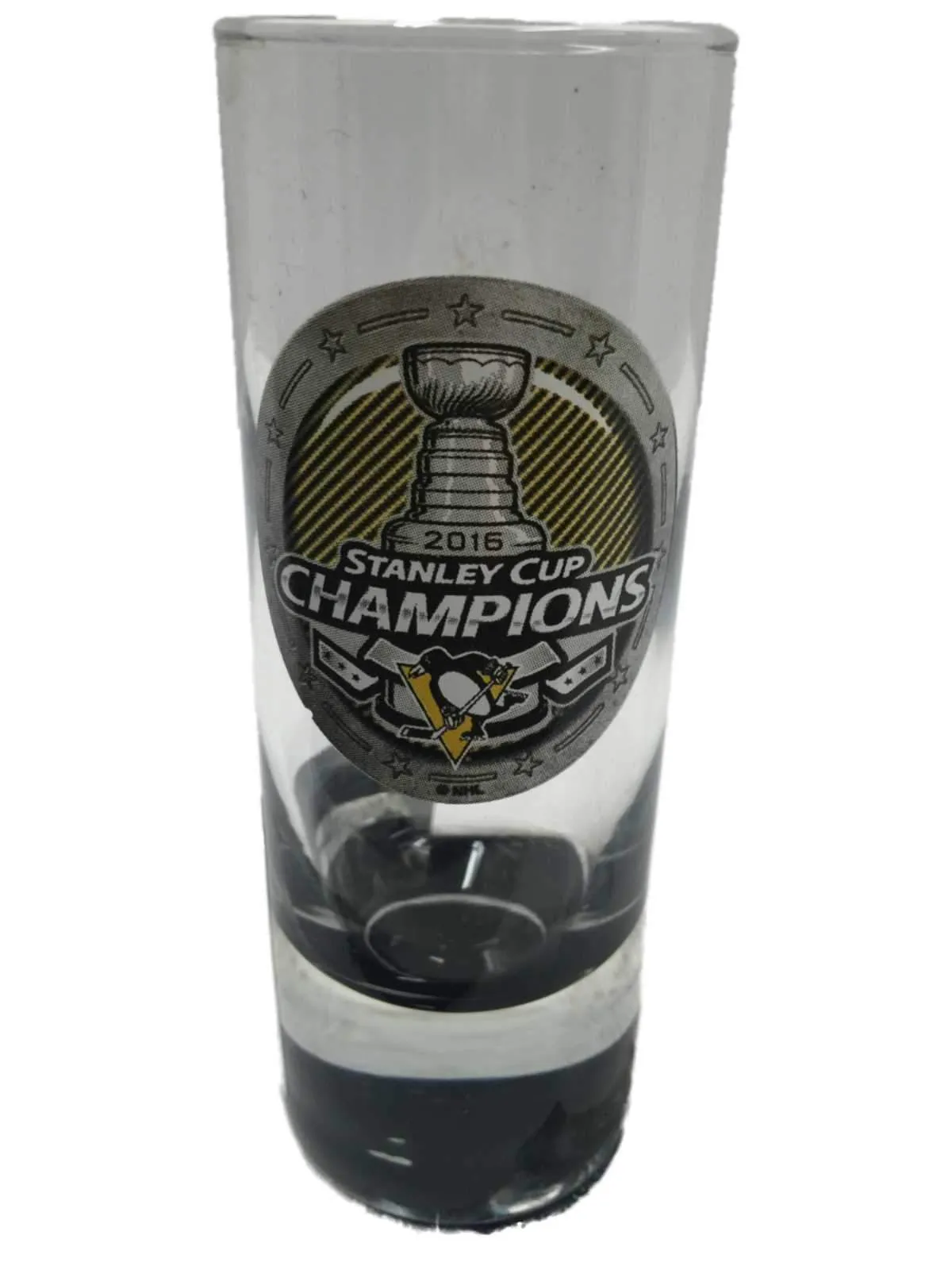 Pittsburgh Penguins 2016 Stanley Cup Champions Hockey Cordial Shot Glass (2 oz)