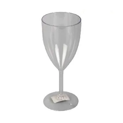 Plastic Stemmed Picnic Glass 220ml Styrene Cup