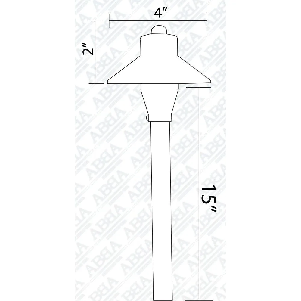 PLB06 12V G4 Snub Low Voltage Heavy Duty Cast Brass Outdoor LED Path Light