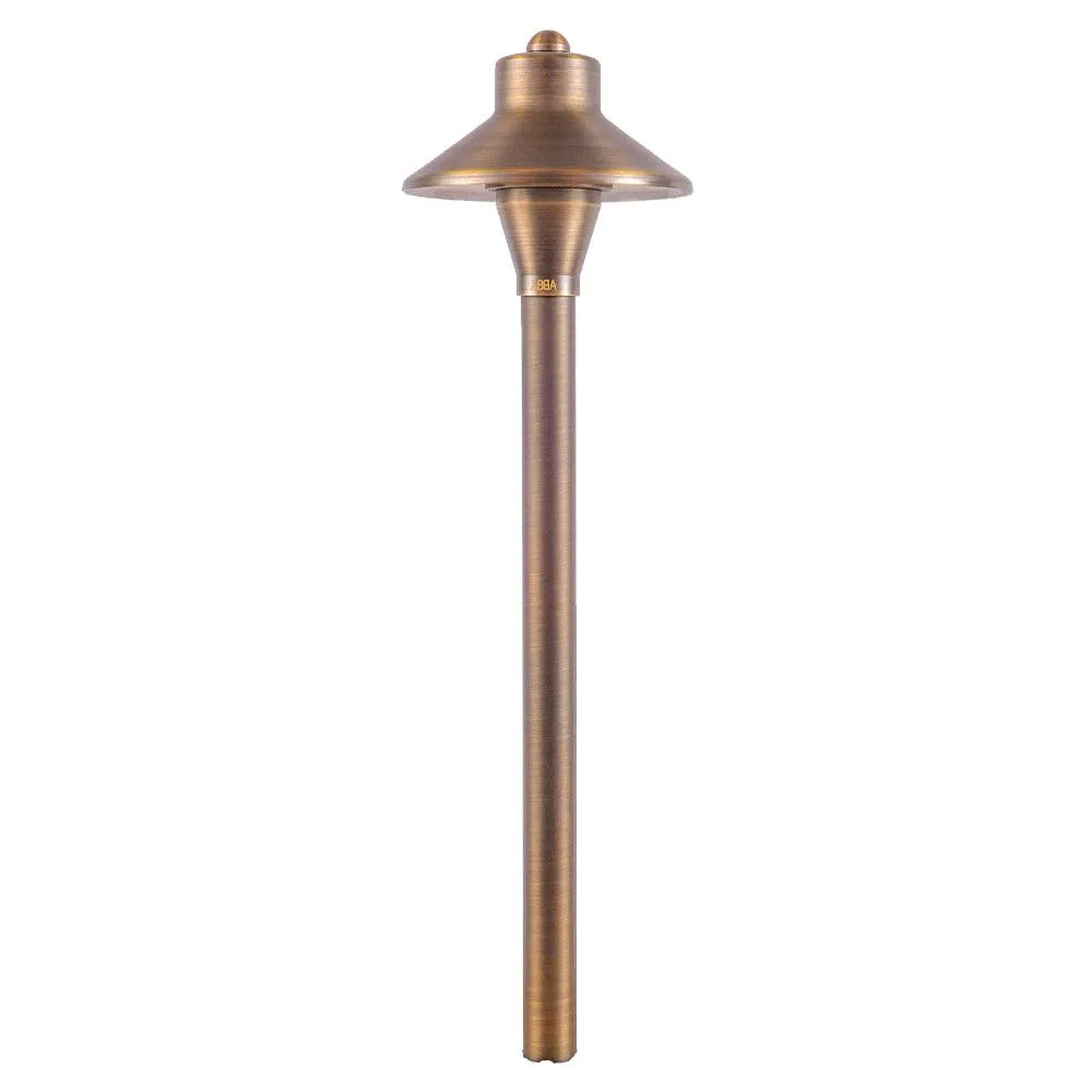 PLB06 12V G4 Snub Low Voltage Heavy Duty Cast Brass Outdoor LED Path Light