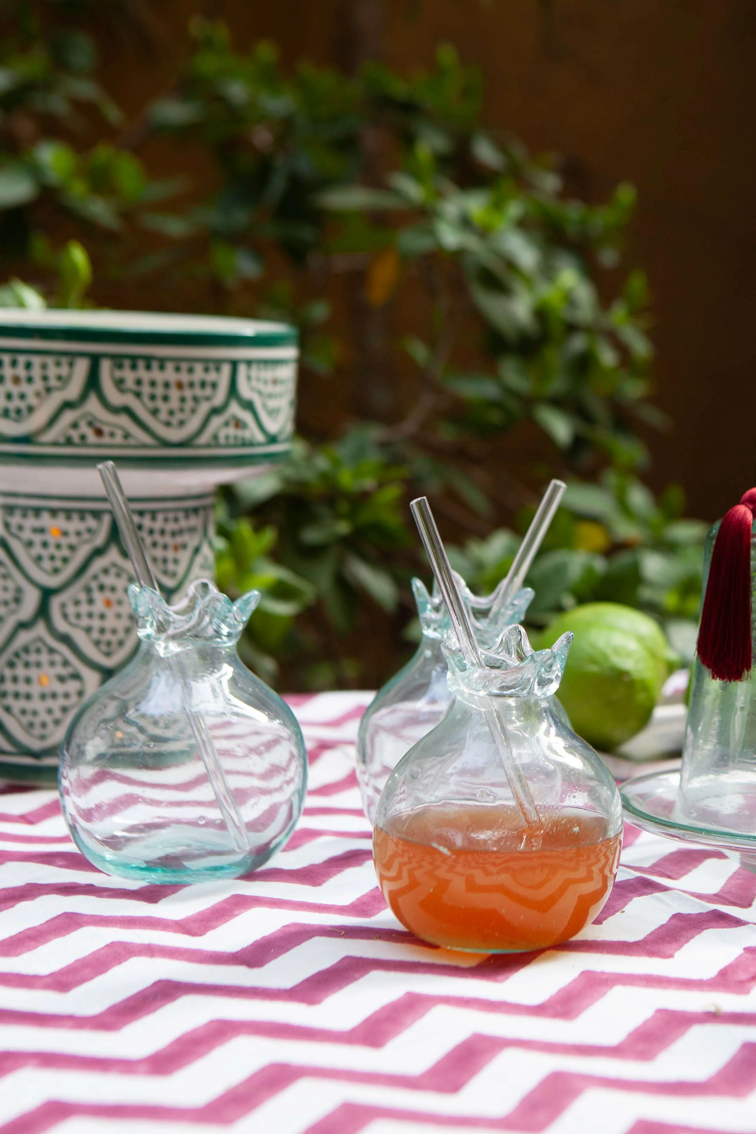 Pomegranate Glass Cup