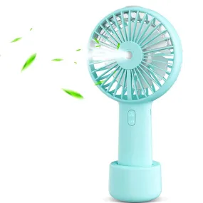 Portable 2 in 1 Water Mist Sprayer Fan Handheld Misting Fan AC Pocket Fan Portable Fan for Travelling Electric USB Rechargeable Handheld Mini Fan Cooling Air Humidifier