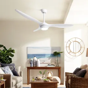 Quiet 52'' Ceiling Fan w/LED Light & Remote - Devanti