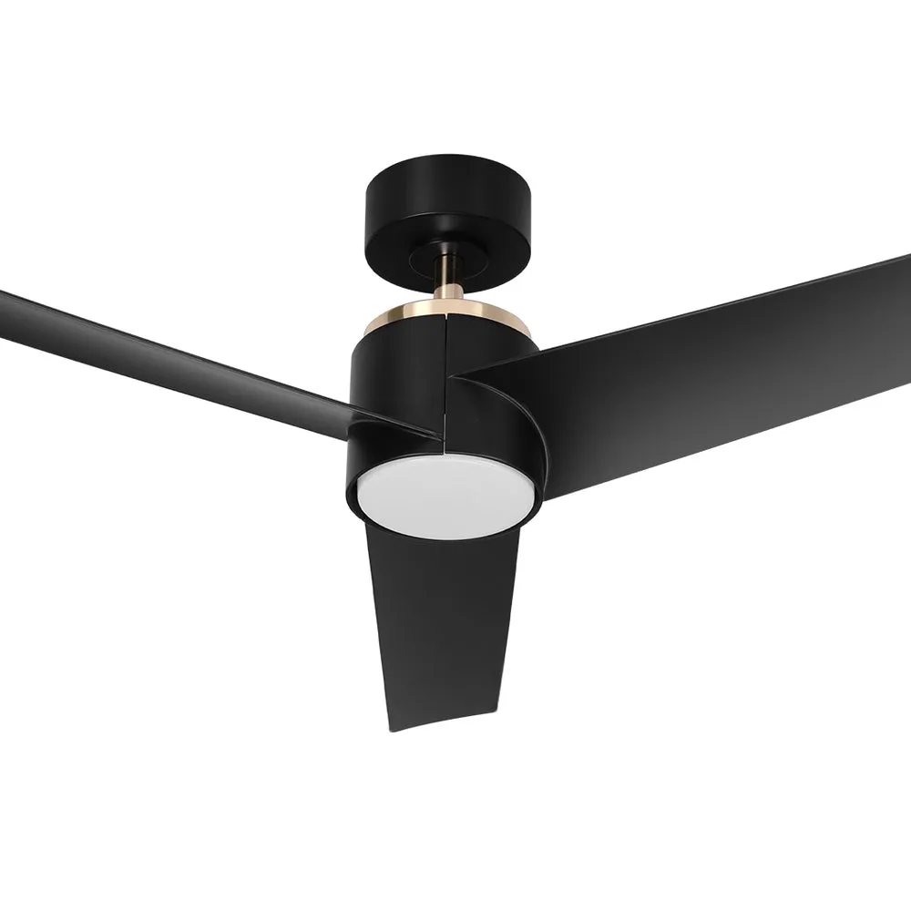 Quiet 52" Ceiling Fan w/ DC Motor, LED Light, Timer - Devanti