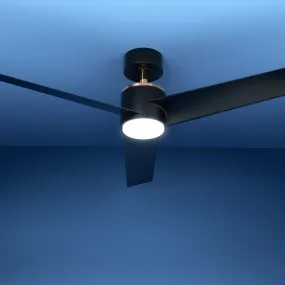 Quiet 52" Ceiling Fan w/ DC Motor, LED Light, Timer - Devanti