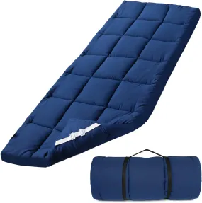 Quilted Cot Mattress Topper - 75" x 30", Soft and Thicker Cot Pad Only, for Camping Cot/Rv Bunk/Narrow Twin Beds