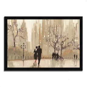 "An Evening Out Neutral" by Julia Purinton, Framed Painting Print