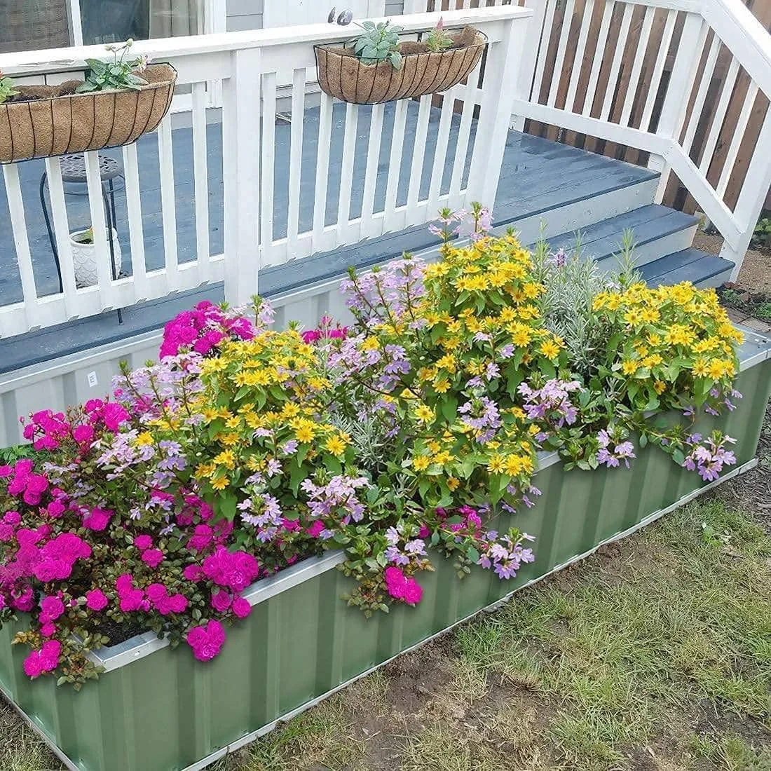 Rectangular Metal Raised Garden Bed