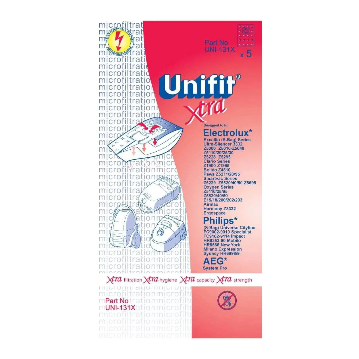 Replacement Hoover Bags - Uni-131