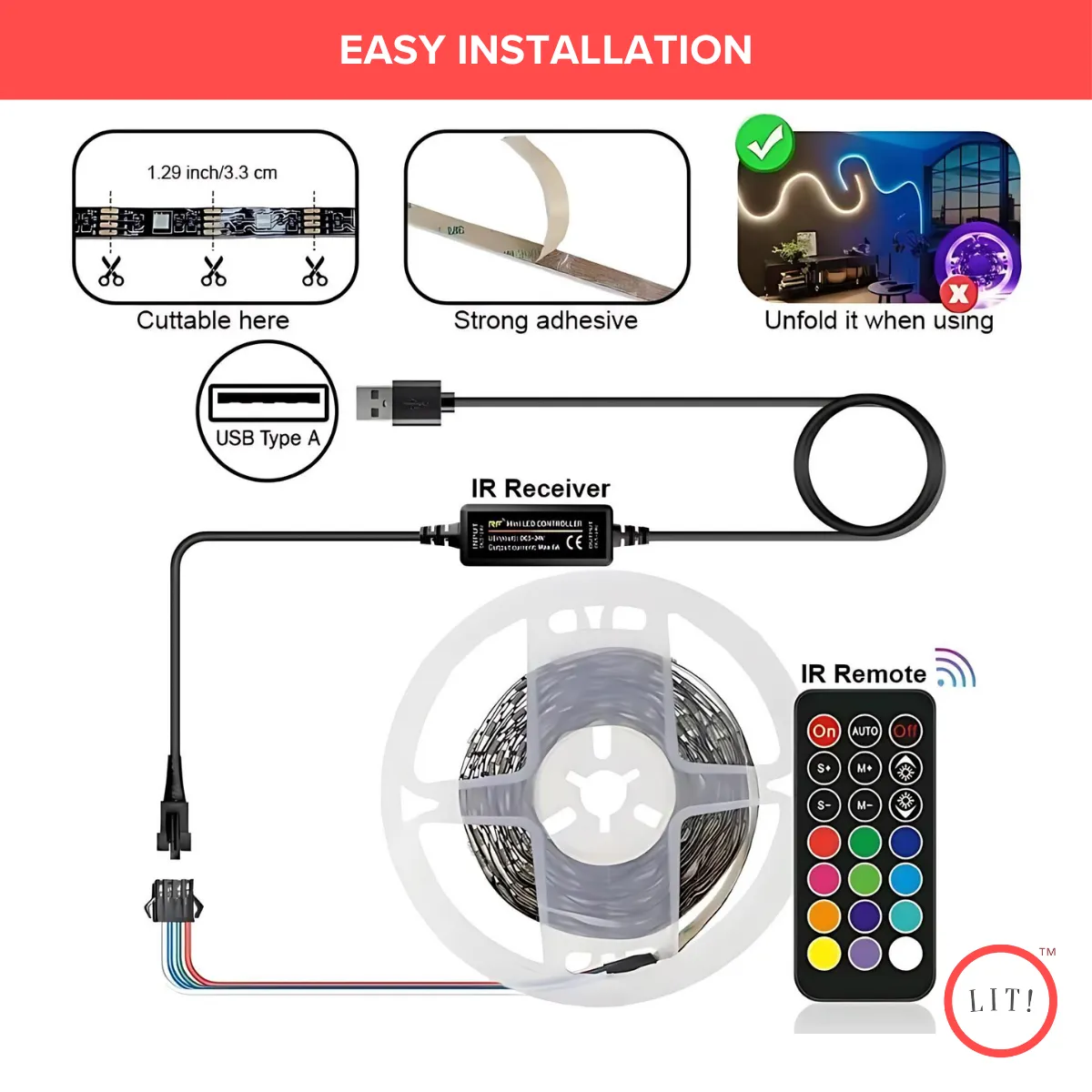 RGB Smart Flexible LED Strip Light