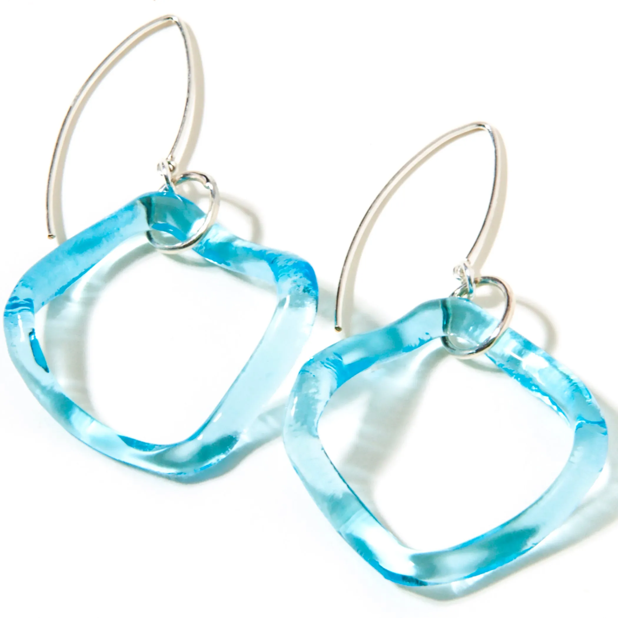 Ruffle Gin Boomerang Earrings