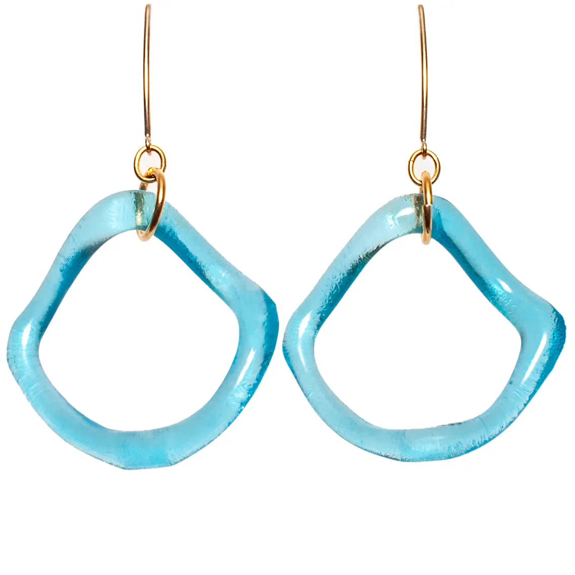 Ruffle Gin Boomerang Earrings