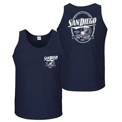 San Diego Baseball Fans. A Drinking Town with a Baseball Problem Navy T-Shirt (Sm-5x)