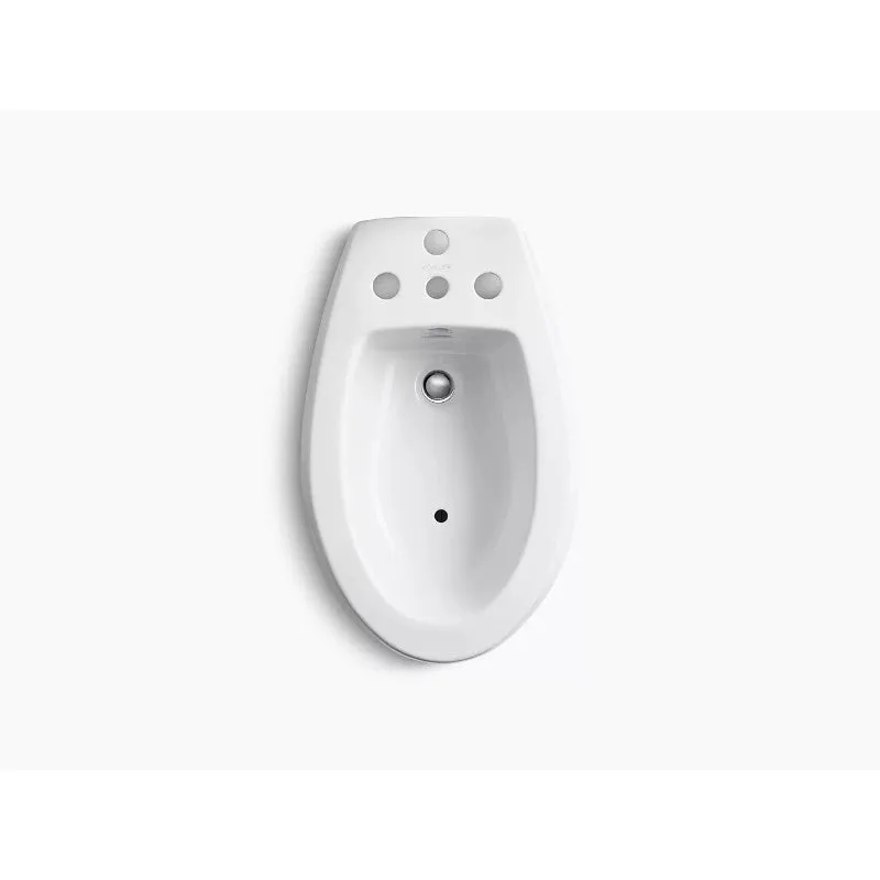 San Tropez Deck Mount Bidet Vertical-Spray Bidet in White