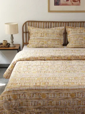 Sanchi Yellow Duvet Cover