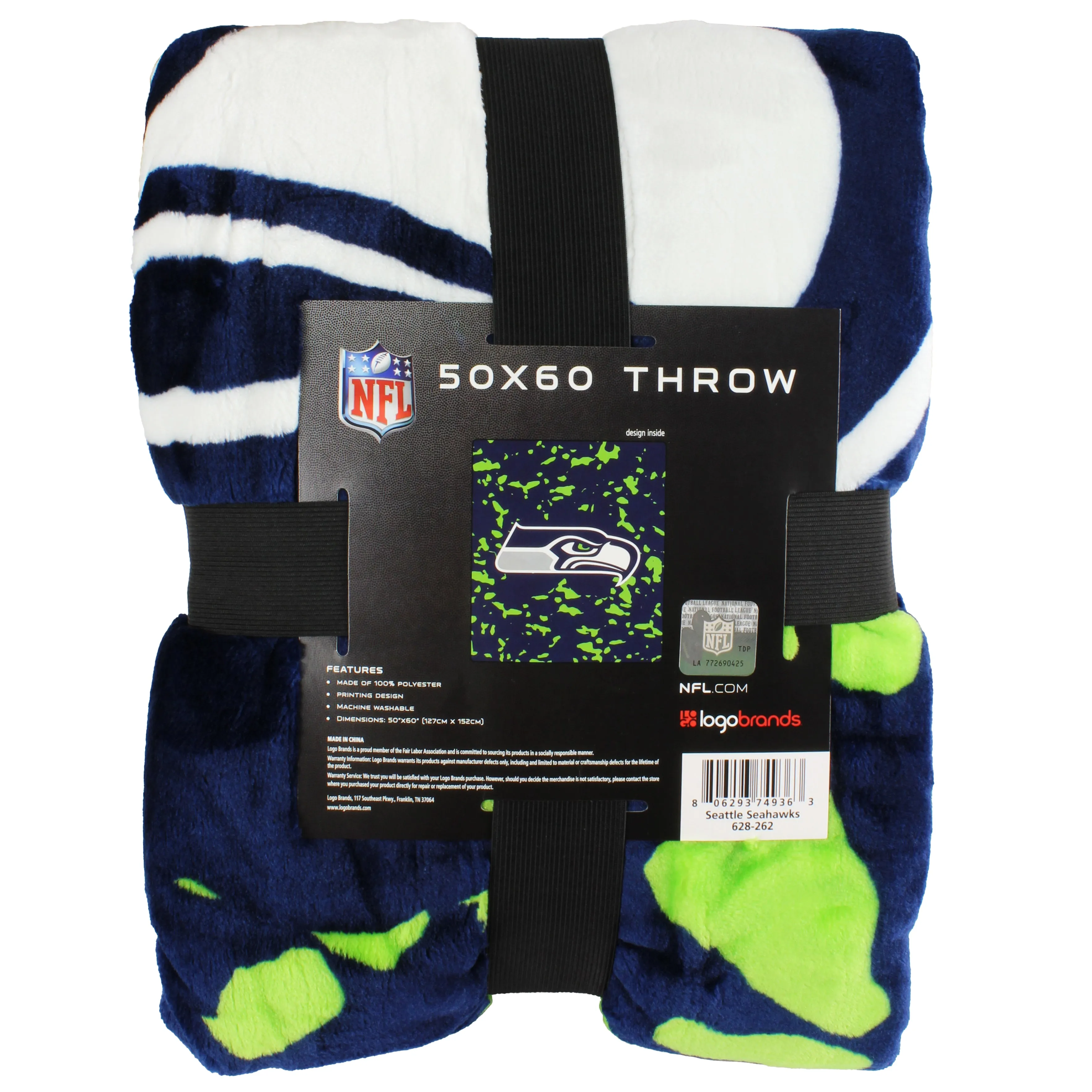 Seattle Seahawks NFL Throw Blanket, 50" x 60"