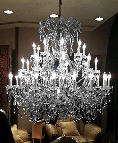 Set of 2-1 Chandelier Crystal Lighting Empress Crystal (TM) Chandeliers H 38" W37" and 1 Large Foyer/Entryway Maria Theresa Empress Crystal (tm) Chandelier Chandeliers Lighting! H 52" W 52" - 1EA CS/1/21510/15 1   1EA CS/918/36