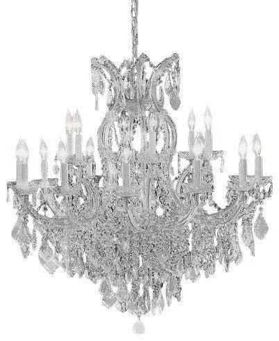 Set of 2-1 Chandelier Crystal Lighting Empress Crystal (TM) Chandeliers H 38" W37" and 1 Large Foyer/Entryway Maria Theresa Empress Crystal (tm) Chandelier Chandeliers Lighting! H 52" W 52" - 1EA CS/1/21510/15 1   1EA CS/918/36