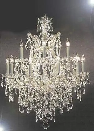 Set of 2-1 Large Foyer/Entryway Maria Theresa Empress Crystal (tm) Chandeliers Lighting! H 60" W 52" and 1 Chandelier Crystal Lighting Chandeliers H30 X W28 - CS/B12/2756/36 1   CS/21532/12 1