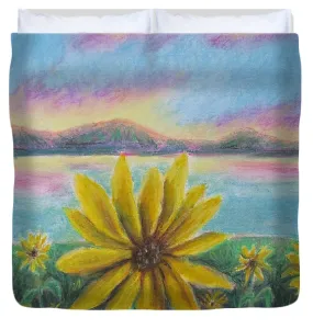 Setting Sunflower - Duvet Cover