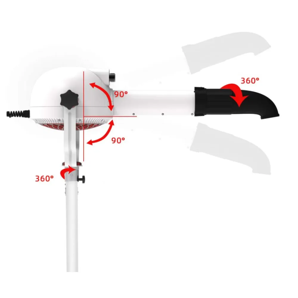 Shernbao Anionic Brushless Dryer with Heater   Stand