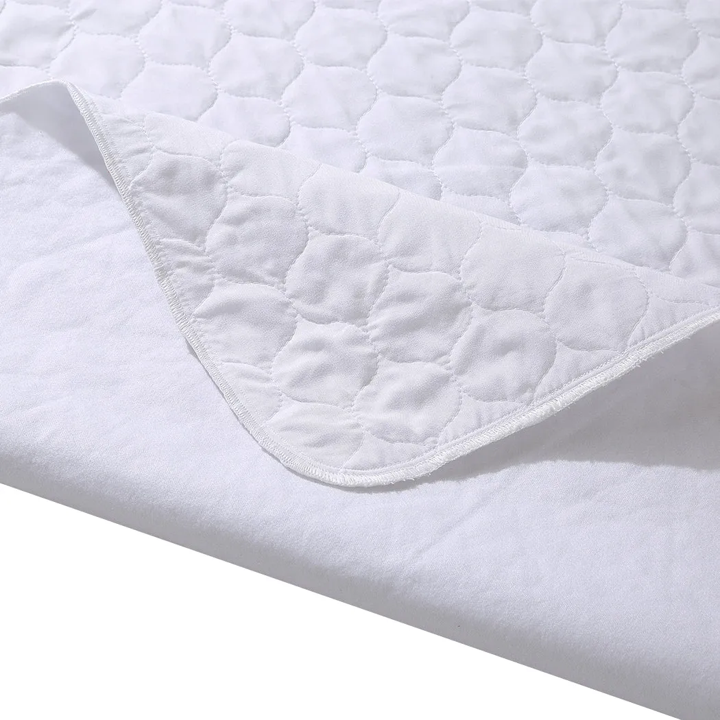 Single Set of 2 Bed Pad Waterproof Bed Protector Mattress Protector