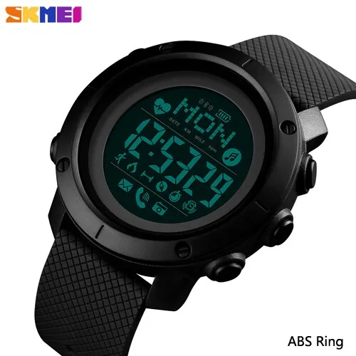 SKMEI 1512 & 1511 New Outdoor Sport Smart Men Watch Compass Heart Rate Male Digital Clock Bluetooth Fitness Waterproof Wristwatch inteligent