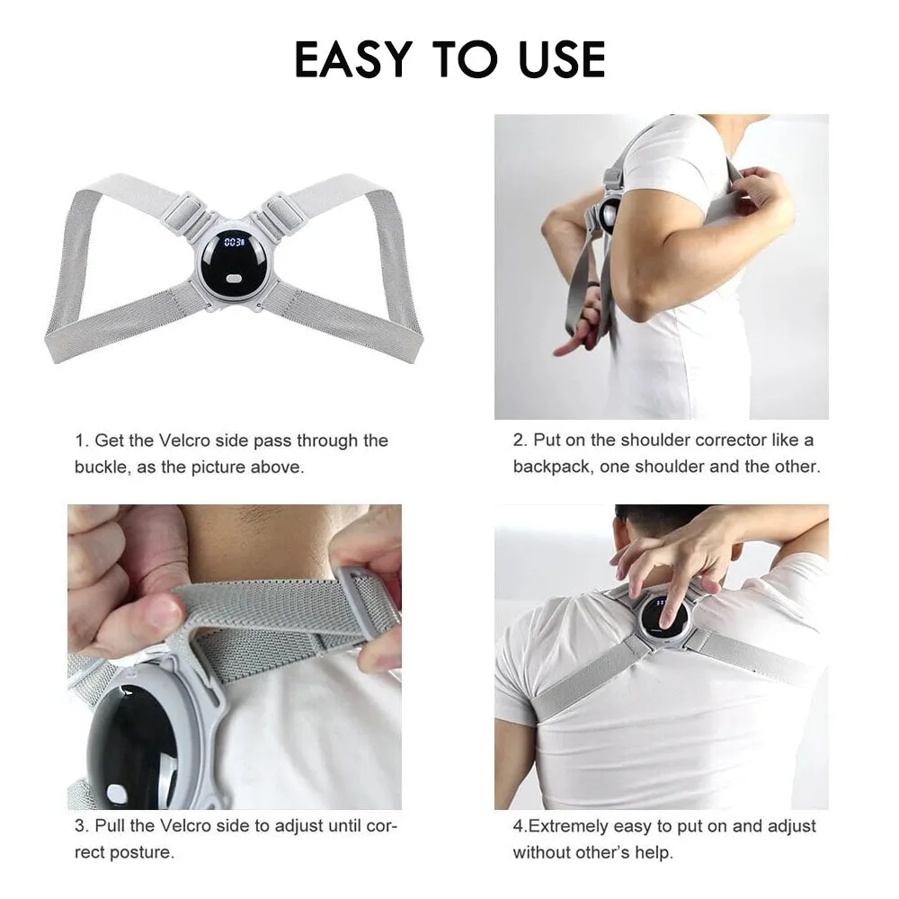 Smart Back Posture Corrector Back Belt Shoulder Training- USB Charging