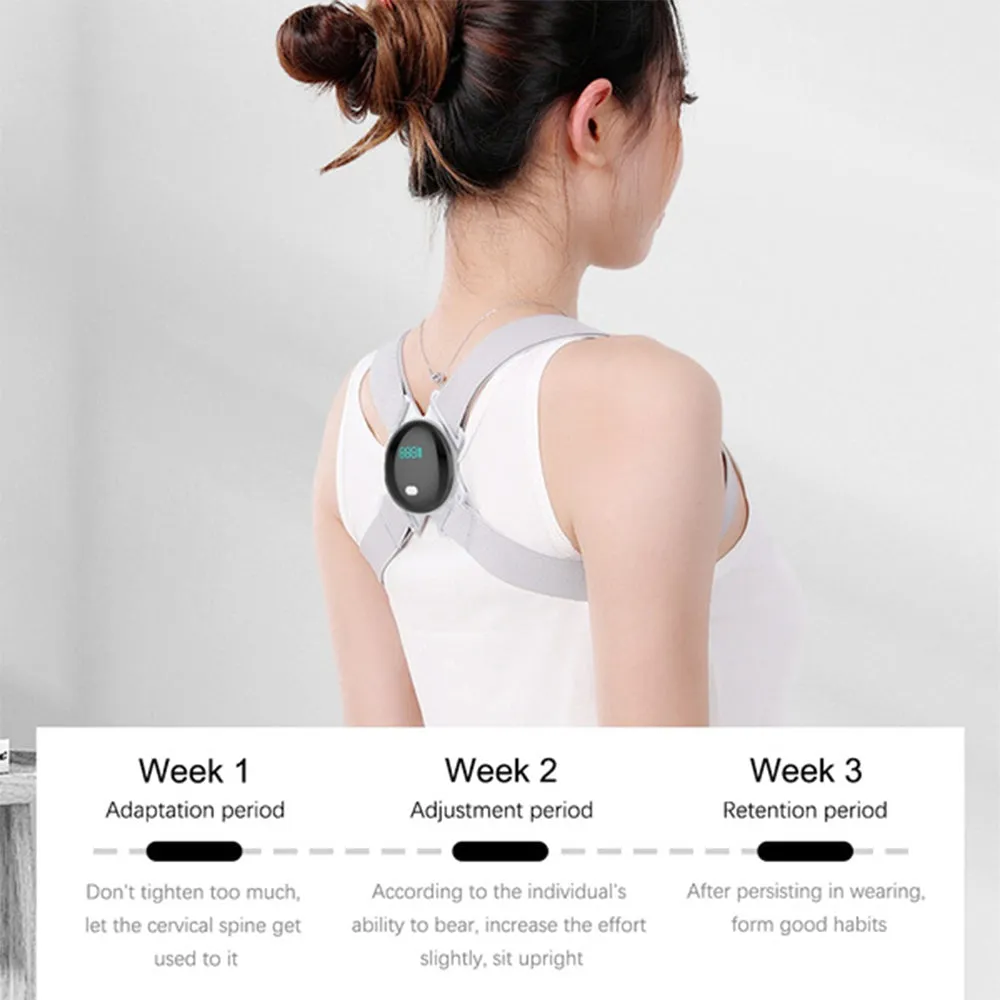 Smart Back Posture Corrector Back Belt Shoulder Training- USB Charging