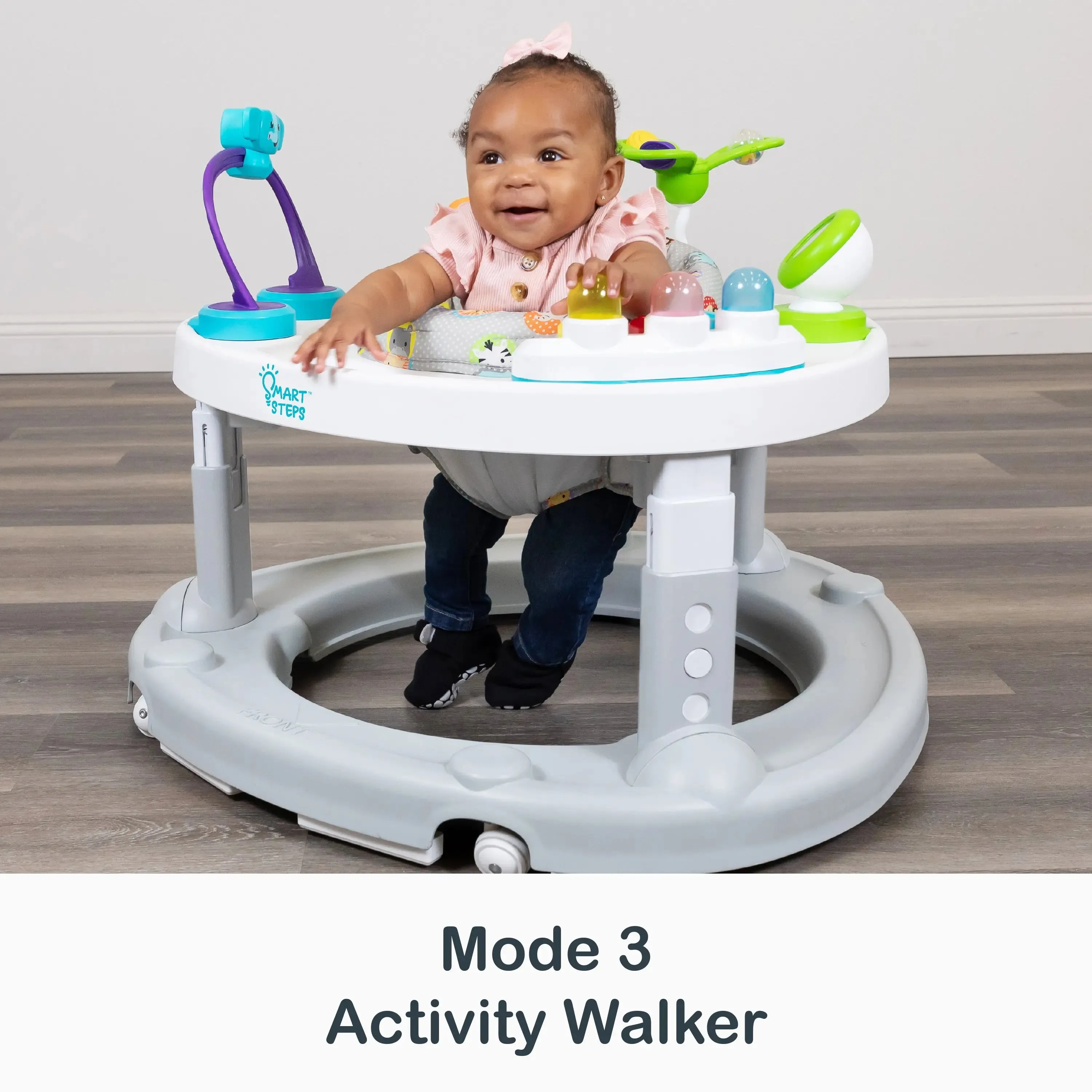 Smart Steps® Bounce N' Glide 3-in-1 Activity Center Walker with STEM Learning Toys - Safari Toss (Target Exclusive)