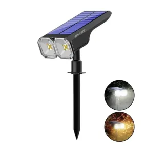 Solar Focus Light LED Decoration Lamp For Outdoor , Garden , Lawn , Patio (Cool/Warm, Waterproof )