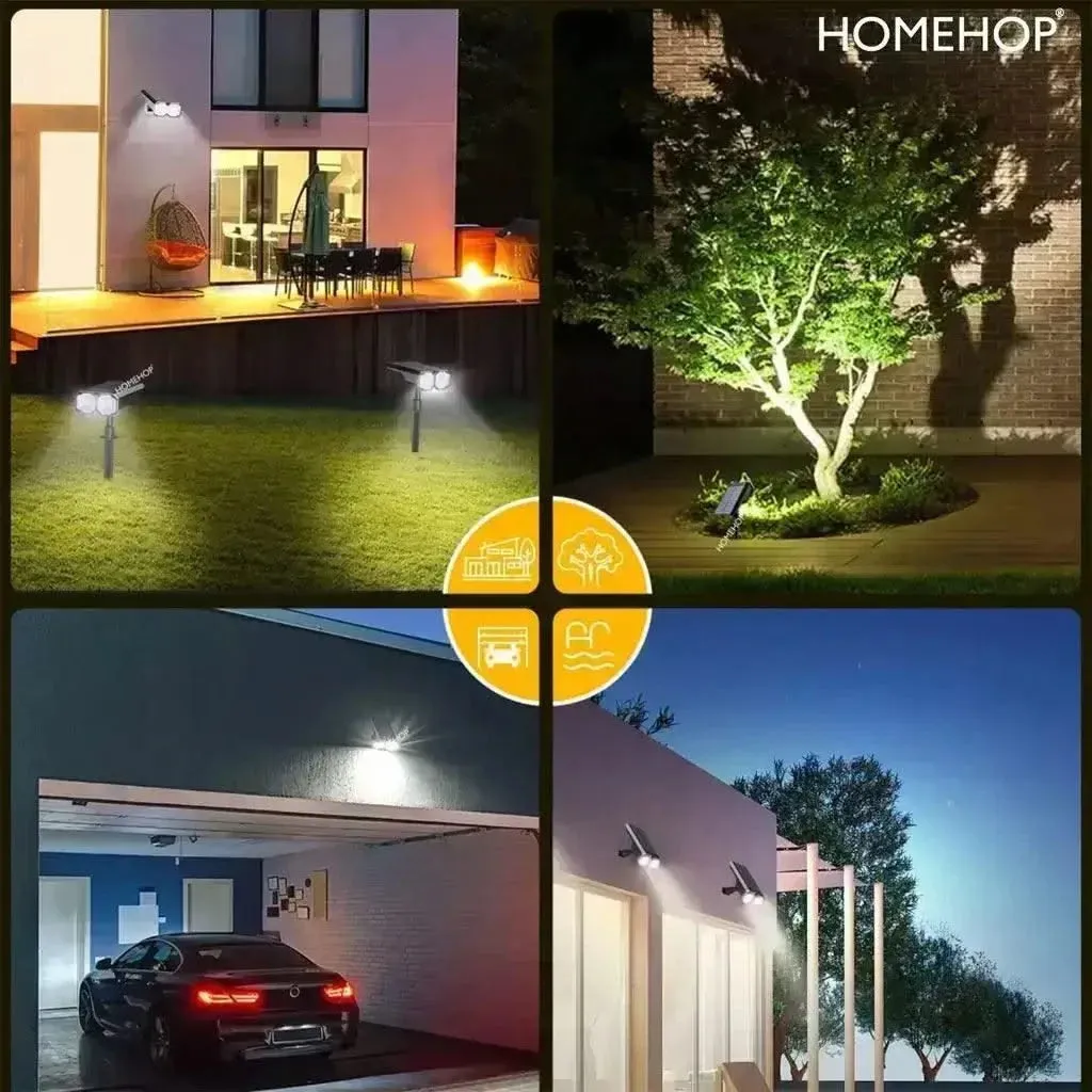 Solar Focus Light LED Decoration Lamp For Outdoor , Garden , Lawn , Patio (Cool/Warm, Waterproof )