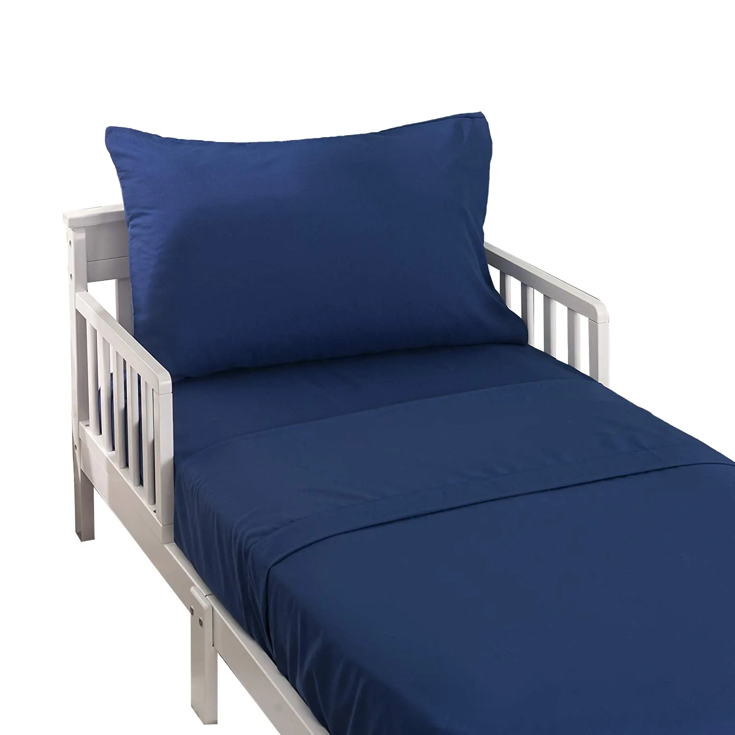 Solid Navy 3-Piece Toddler Sheet Set