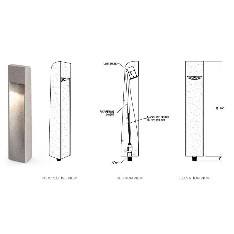 SPJ Lighting SPJ-PCL-B26-SM 2W Path Lights