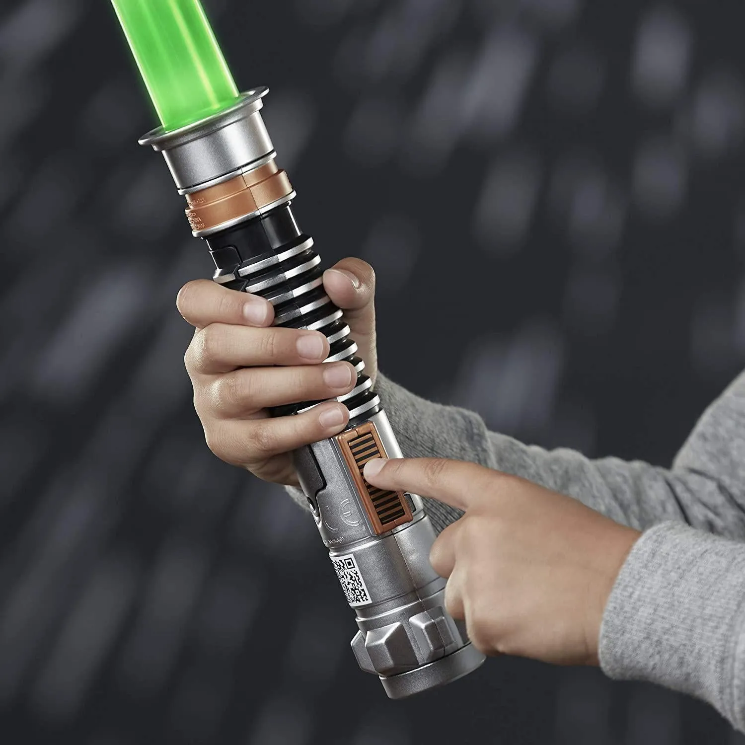 Star Wars Luke Skywalker Electronic Green Lightsaber Toy with Lights, Sounds, & Phrases Plus Access to Training Videos