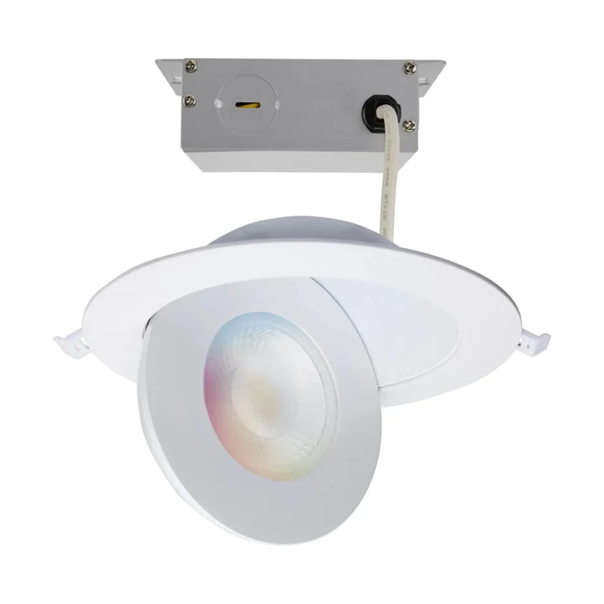 Starfish 6" White Gimbal Smart LED Recessed Light, 1200lm, Color and Tunable White, 120-277V