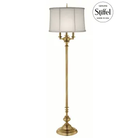 Stiffel 6-Way Satin Brass Floor Lamp