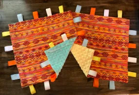 Sunset Aztec Taggie Blanket